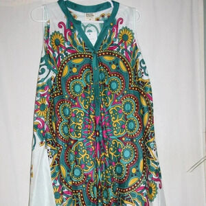 Seven Islands by NY Swimsuit Cover Up Sun Dress Boho 3x NWT